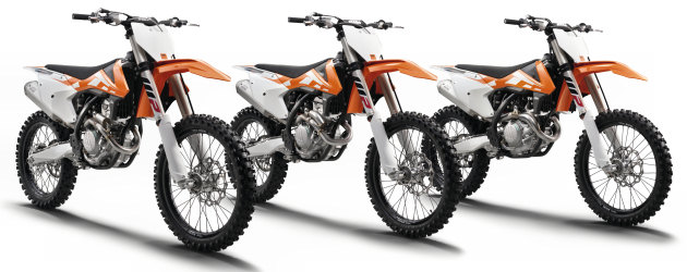KTM présente ses machines de cross SX 2016.