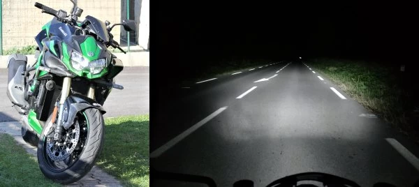 Phare et éclairage de la Kawasaki Z H2 SE