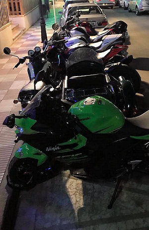 Voyage en Espagne avec le Mash 400 Family-side.