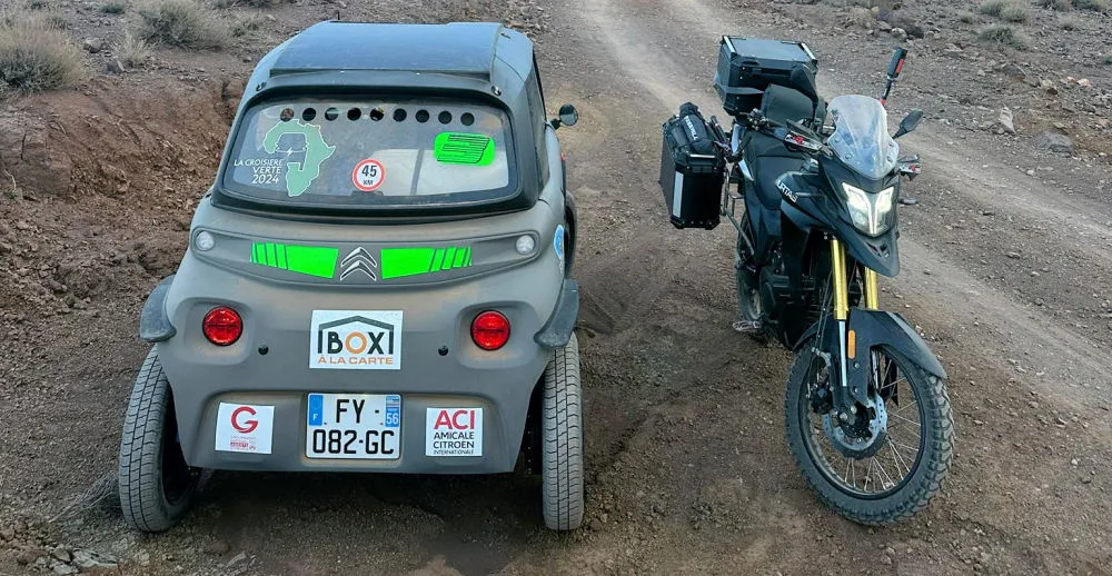 Une moot électrique Murtas traverse l'Afrique et 17.000 km