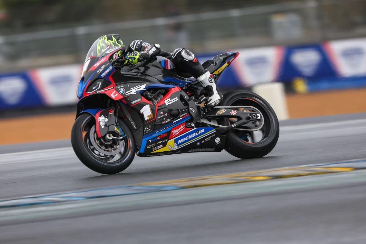 Kenny Foray sur moto BMW FSBK