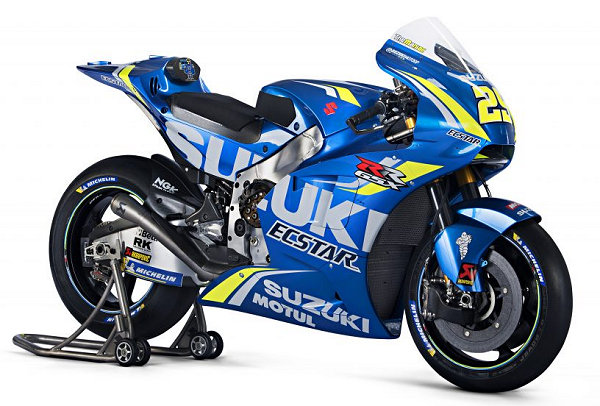 Le coloris 'MotoGP' évolue pour la Suzuki GSX-R 1000 2018.