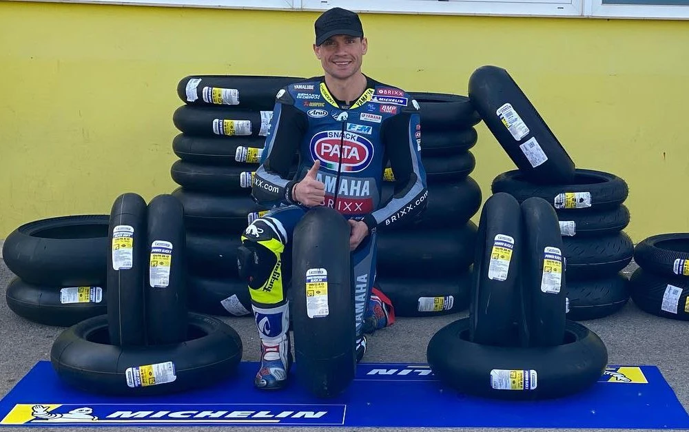 Sylvain Barrier et des pneus Michelin