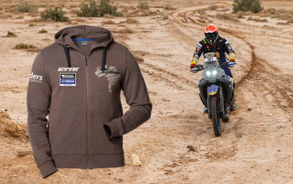 Une Ténéré officielle de rallye à gagner avec Yamaha et Riders for health.