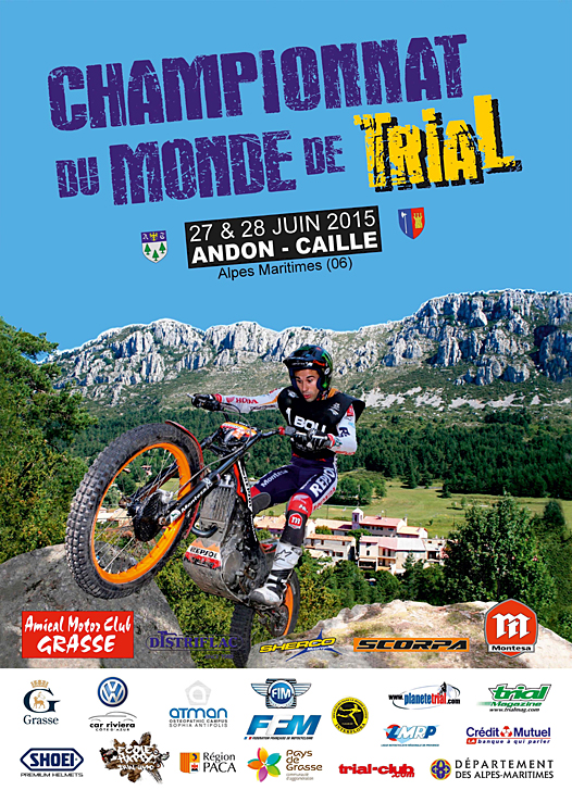 Escale française pour le Championnat du Monde de Trial.