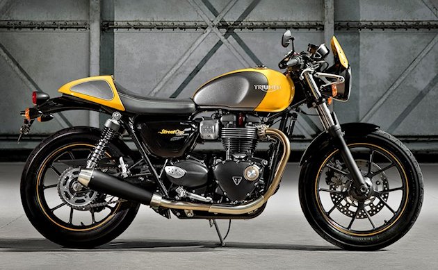 Triumph dévoile les 900 Street Cup, Bonneville T100 et T 100 black 2017.