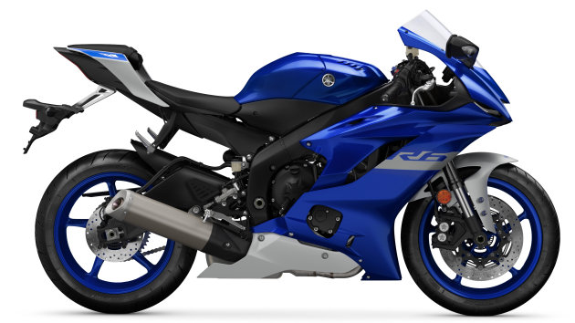 La r6 bleue de côté