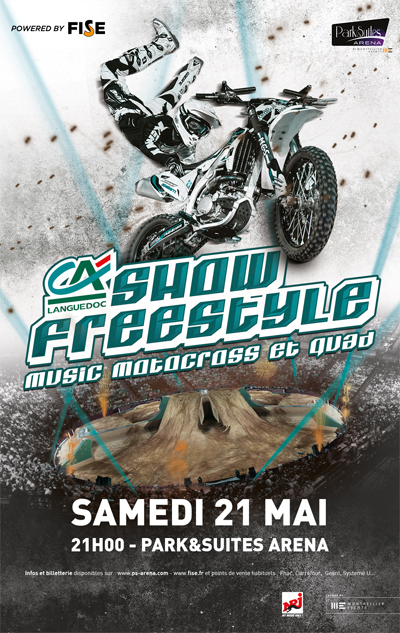 Show Freestyle Motocross le 21 mai 2016 à Montpellier.