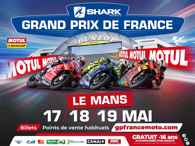 8 Relais Motards Calmos vous accompagnent au Grand Prix de France