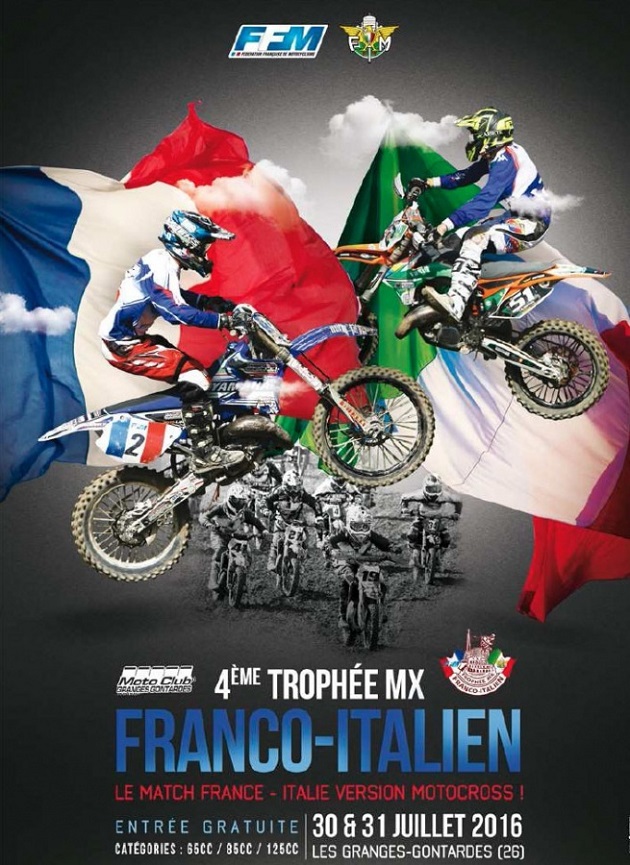 Motocross - Quatrième Trophée Franco-Italien ce week-end dans la Drôme.