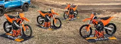 Les motocross 2025 de KTM plus fusionnels avec le pilote.