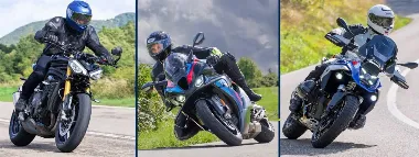 Photos of motorcycles running Metzeler Sportec 01, Sportec 01 RS and Karoo 4 Street tires