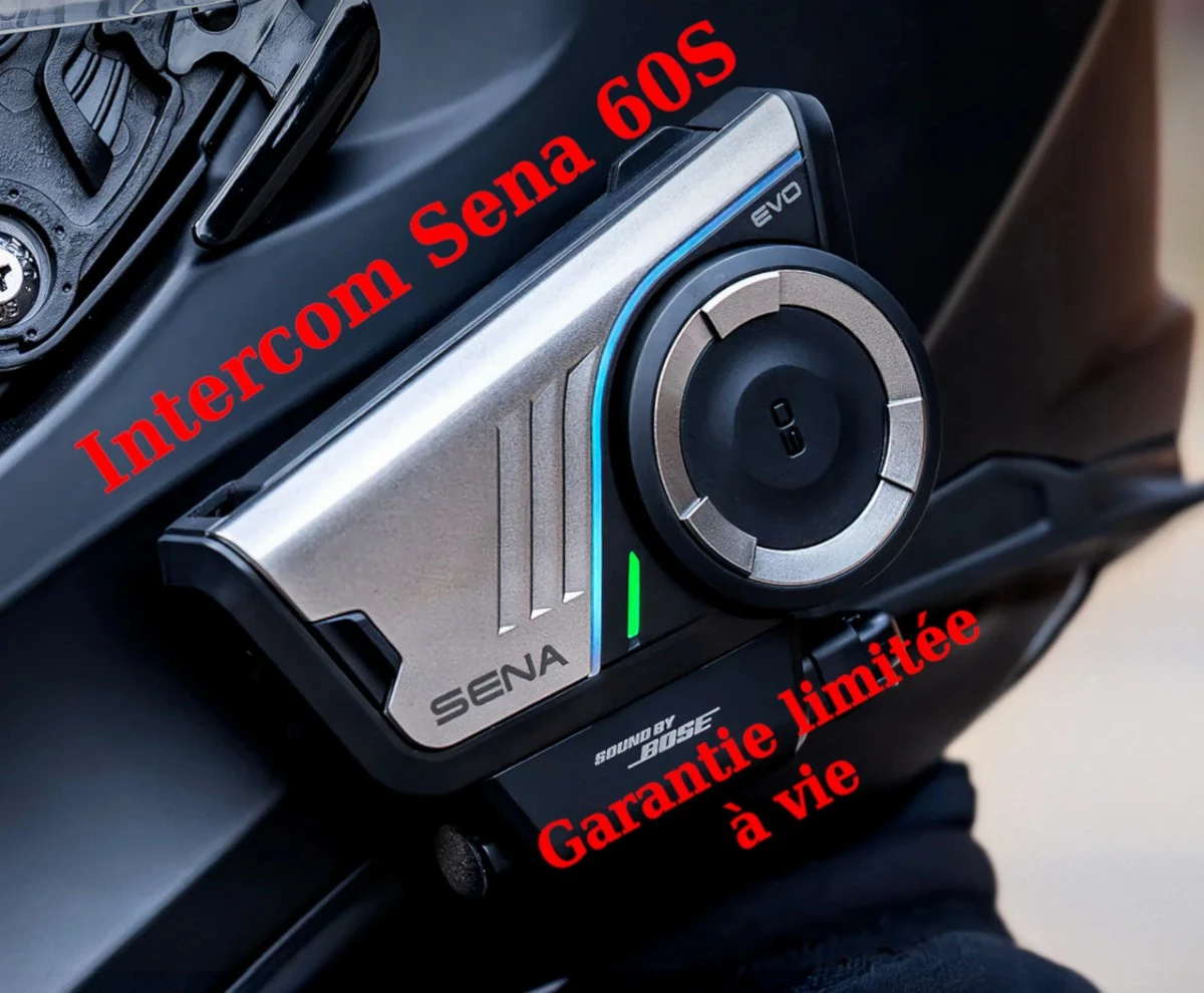 Garantie limitée à vie sur l'intercom Sena 60S