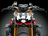 Ducati dévoile le 1100 Streetfighter V4 en version prototype.