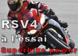 L'Aprilia RSV4 1000 Factory à l'essai sur MP.