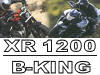 Comparo choc : Harley XR 1200 vs Suzuki 1300 B-King.