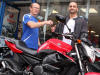 Samuel Kerboeuf a gagné le concours vidéo Yamaha, et repart avec une XJ6.