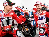 Lorenzo et Dovizioso présentent la Desmosedici GP17.