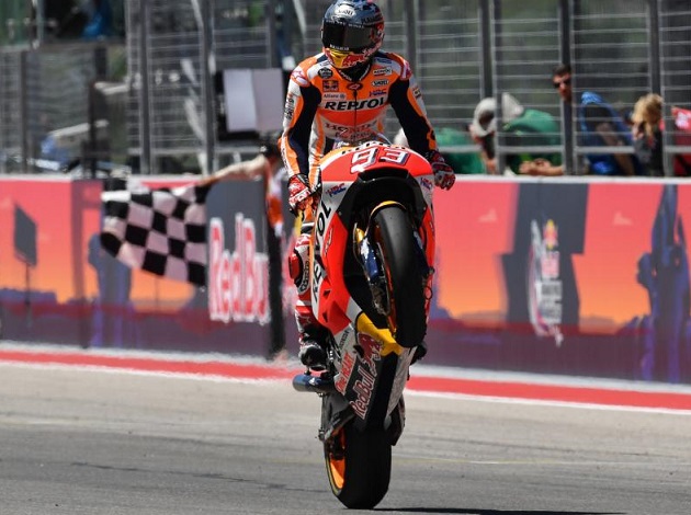 MotoGP - Márquez fait la passe de 5 à Austin. Rossi prend les commandes du Championnat.