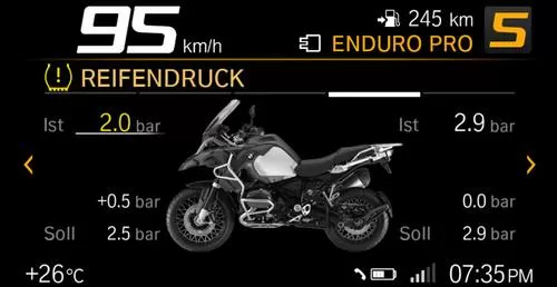 Ecran TFT moto BMW
