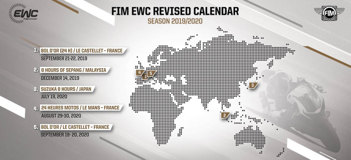 Le calendrier du Mondial d'Endurance change à nouveau - avec deux Bol d'Or à la clé.