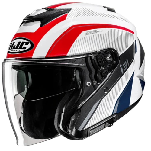 Casque jet HJC i31 rouge et blanc
