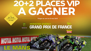 Une Suzuki GSR 750 SE et des places pour le MotoGP au Mans à gagner avec Motoblouz.