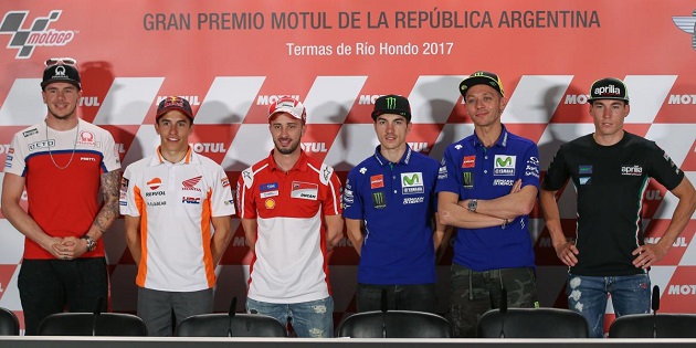 MotoGP / Argentine - Les déclarations des pilotes avant le week-end.