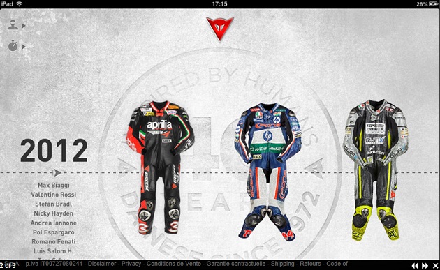 Dainese ouvre ses archives avec l'appli gratuite Dainese 40.