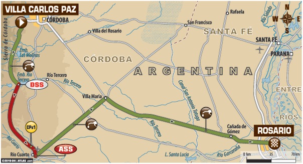 Le parcours du Dakar 2016 en détails.