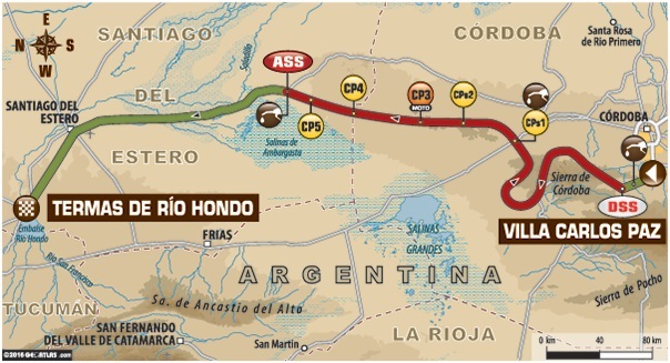 Le parcours du Dakar 2016 en détails.