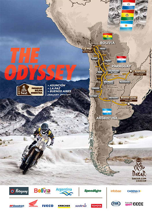Le parcours du Dakar 2017 dévoilé.