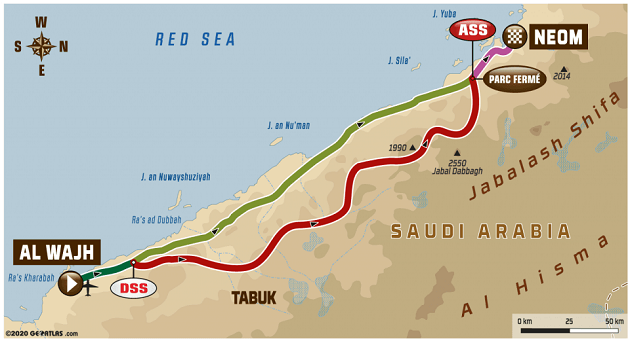 Dakar 2020 / Etape 2 - Ross Branch fait briller l'Afrique.