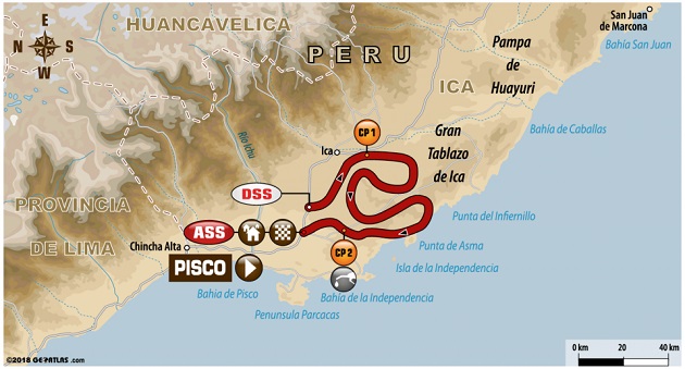 La parcours du Dakar 2018 en détails.