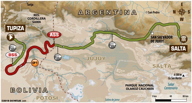 La parcours du Dakar 2018 en détails.
