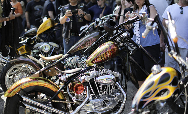 10 000 motos à l'Euro Festival Harley-Davidson 2015.