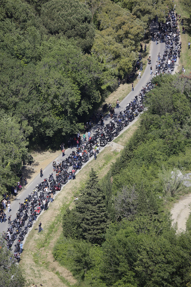 10 000 motos à l'Euro Festival Harley-Davidson 2015.