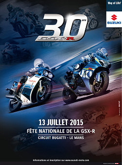 Grosse bringue en juillet pour fêter les 30 ans de la GSX-R.
