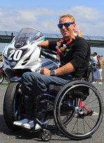 Première épreuve moto handisport en France en 2016.
