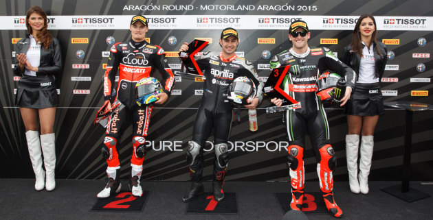 Haslam et Aprilia prennent la Superpole à Aragon.