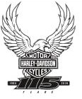 Gros rassemblement à Prague en 2018 pour les 115 ans d'Harley Davidson.