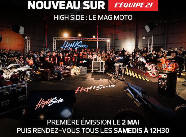 Samedi, ne manquez pas la nouvelle émission moto sur L'Equipe 21.
