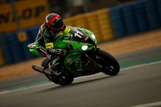 24 heures du Mans - La Kawasaki #11 bien installée en tête.