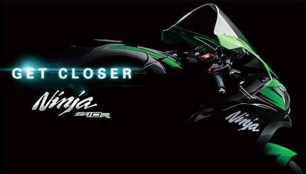 La Kawasaki ZX-10R 2016 en approche rapide.