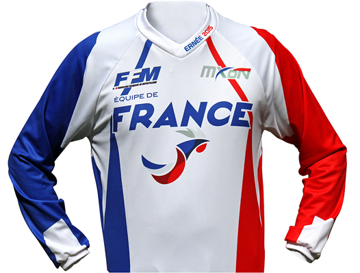 La FFM dévoile son maillot pour le Motocross des Nations.