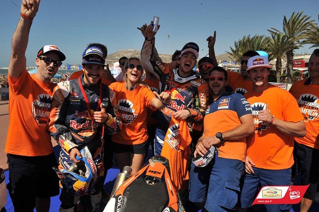 Rallye du Maroc - Victoire pour Sunderland. Titre pour Walkner.