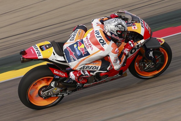 MotoGP / Aragon FP1 - Bon départ pour Márquez et Rossi.