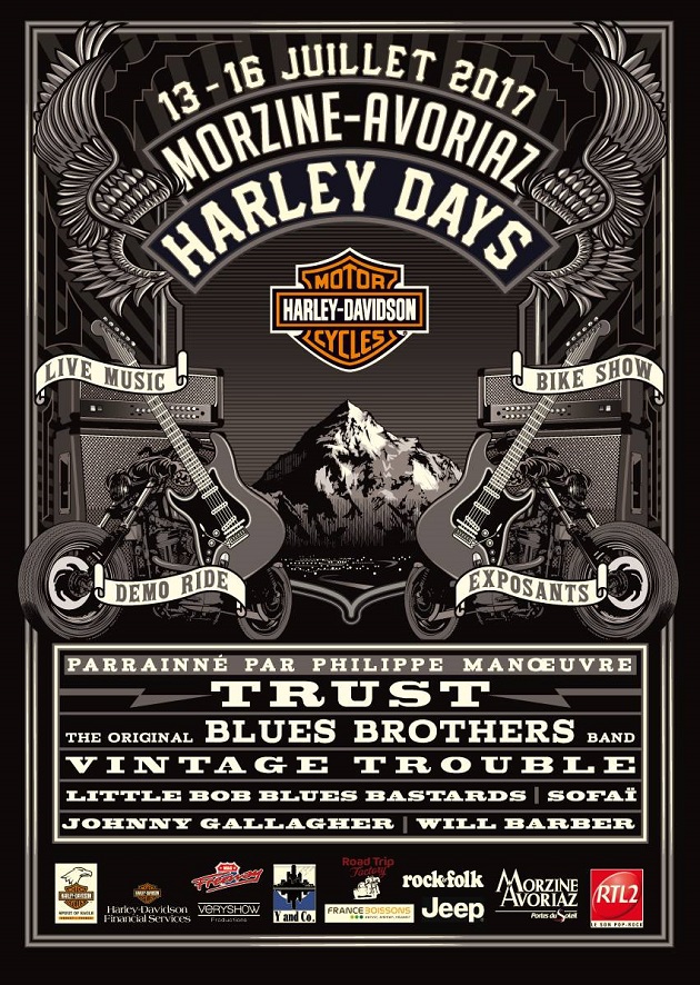 Trust en tête d'affiche des Morzine Harley Days 2017.