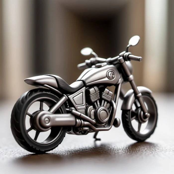 Moto miniaturisée - objet de décoration