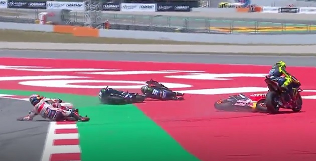 MotoGP / Barcelone - Lorenzo tue la course, Márquez 1er, Quartararo 2ème !